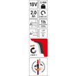 Fierastrau pendular cu acumulator Yato YT-82822 3