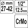 Cheie bieleta de directie 27 - 42 mm Yato YT-06162 3