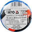 Bandă izolatoare albastră 15 mm x 20 m Yato YT-81591 3