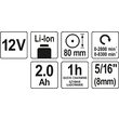 Aparat de polisat cu acumulator de 12 v, 80 mm Yato YT-82903 6