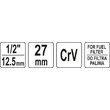 Cheie pentru filtru combustibil, 27 mm 1/2 Yato YT-12000 3