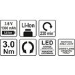 Surubelnita cu acumulator 3.6v, 3n m Yato YT-82760 6