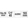 Cheie pentru tevi 18x19 mm Yato YT-4920 1