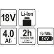Acumulator Li-Ion, 18V, 4.0 Ah Yato YT-82844 3