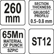Cleste conectat profile 260 MM Yato YT-51312 3