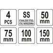 Set 4 spacluri cu mâner de plastic Yato YT-52790 3