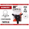 Calibrator cu debavor PEX-AL-PEX16/20/26, Yato YT-22374 6
