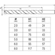 Set 6 burghie 2 - 8 mm din cobalt Yato YT-41602 3