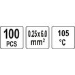 Mansoane termocontractabile, staniu 0,25-6mm,100buc Yato YT-81450 3