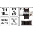 Cap de schimb TH16 pentru presă Yato YT-21752 3