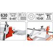 Aparat taiat faianta 630 mm Yato YT-3703 2
