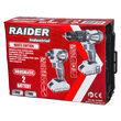 Surubelnita cu impact brushless RDI-CDB04W si HID01W 2x2Ah, Raider Industrial 011504 7