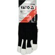 Manusi lucru mar10 bumbac/piele negru Yato YT-74640 1