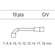 Set chei tubulare tip L pentru dulap Yato YT-55456 1