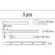 Set 5 instrumente de masurat pentru dulap Yato YT-55474 1