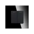 Comutator ST mecanic cu rama din sticla negru Luxion LXD-MP004GF-B 1