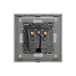Priza simpla ST cu rama din sticla gri Luxion LXD-1MP010G-GY 3