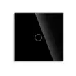 Intrerupator ST cu touch rama din sticla negru 500W Luxion LXD-ST-101G-B 1