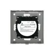 Intrerupator cap scara ST cu rama din sticla alb Luxion LXD-MT-S102G-W 3