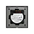 Comutator ST cu touch rama din sticla negru 500W Luxion LXD-ST-201G-B 3