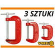 Set prese tip C, 25 - 50 - 75 mm Vorel 38830 1