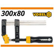 Presa pentru lemn 80 x 300 mm - tuv Vorel 37108 1