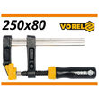 Presa pentru lemn 80 x 250 mm - tuv Vorel 37107 1