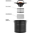 Aspirator 18 L pentru cenusa 800 W Vorel 72928 1