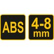 Capsator 4 - 8mm corp din plastic Vorel 71000 2