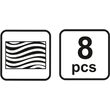Burghiu lemn set 8 buc 3-10 mm Vorel 22381 2