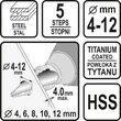 Burghiu in trepte 4 - 12 mm Sthor 22610 4