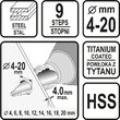 Burghiu in trepte 4 - 20 mm Sthor 22611 4