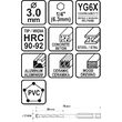 Burghiu universal cu prindere hex 3mm Sthor 21680 4