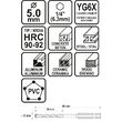 Burghiu universal cu prindere hex 5mm Sthor 21684 4