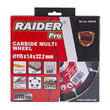 Disc debitare multmaterial cu carbura 115x22.2 mm, Raider Power Tools 160153 1