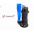 Pompa submersibila cu tocator pentru fose septice, material fonta, 750 W Yato YT-85350 11