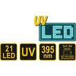 Kit lanterna led uv + ochelari Vorel 82756 4