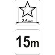 Fir trimer (stea), 2.6 mm, 15 m Flo 89425 2