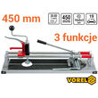 Aparat de taiat fainta 3 functii, lungime 450 mm Vorel 00320 2