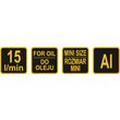 Pompa de ulei din aluminiu 15l/min Vorel 78003 4