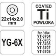Cutit rola, 22 x 14 x 2 mm Yato YT-37141 2