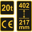 Cric hidraulic cilindric 20T Vorel 80082 2