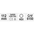 Punctator 8 mm lungime 112 mm CR-V Yato YT-47151 2