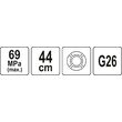 Furtun flexibil pentru gresoare 45 cm Yato YT-07101 2