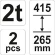 Set 2 capre auto 2t Yato YT-17310 2