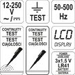 Tester digital tensiune electrica 12 - 250 v Yato YT-28630 4