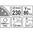 Disc diamantat 230x 22.2 x 2 mm Yato YT-59985 2