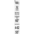 Lere pentru filet, 52 psc Yato YT-29984 2