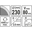 Disc Diamantat, 230x 22.2 x 2 mm Yato YT-59975 2