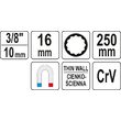 Tubulara bujii lunga 250mm/16mm Yato YT-38522 4